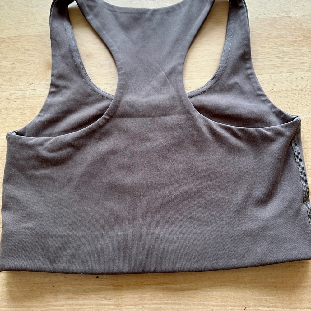 Girlfriend Collective Paloma Bra, Color Cafe, Size S